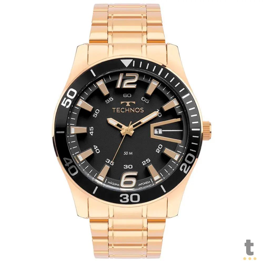 Relógio de Pulso Technos Racer em Aço Dourado - 2115LAJS/1P Truedata